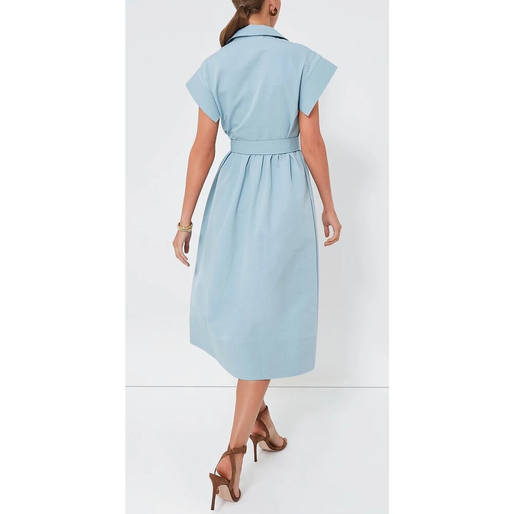 Tuckernuck Chloe Midi Dress Baby Blue Size Small NEW - Picture 3 of 14